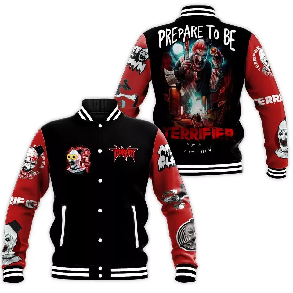 Terrifier 3 Art The Clown Baseball Jacket