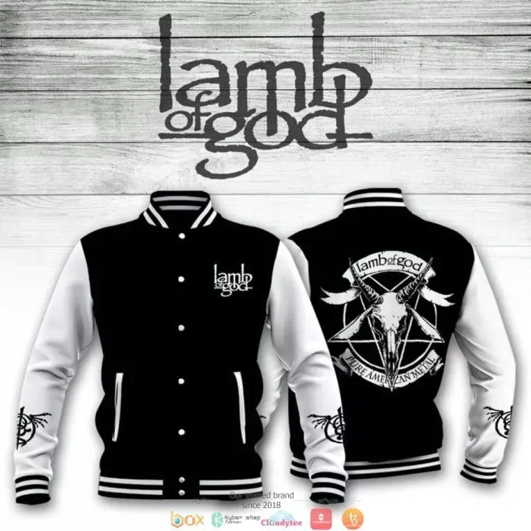 Lamb Of God Pure American Metal Baseball Jacket