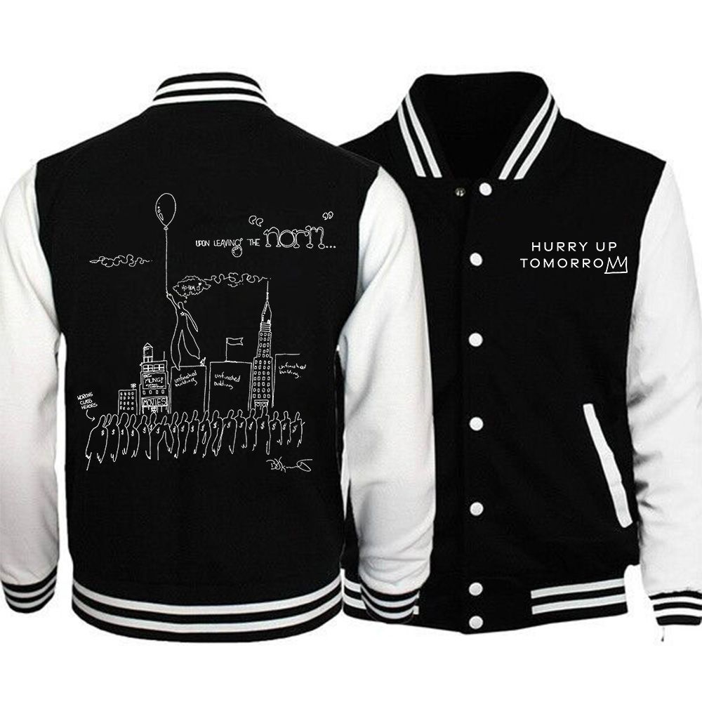 2025 The Weekend Hurry Up Tomorrow Baseball Jacket
