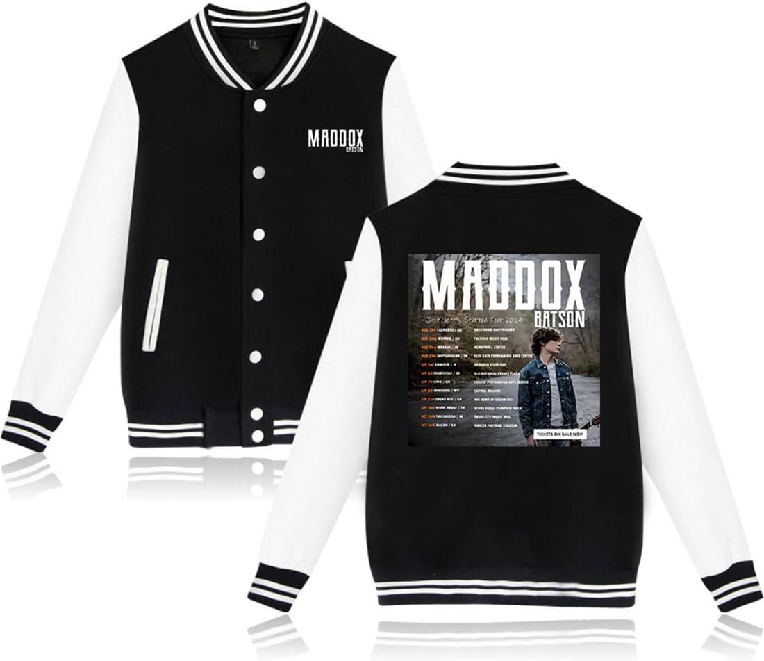 Maddox Batson Tour Jackets Fashion Coat Men Women Baseball Jacket