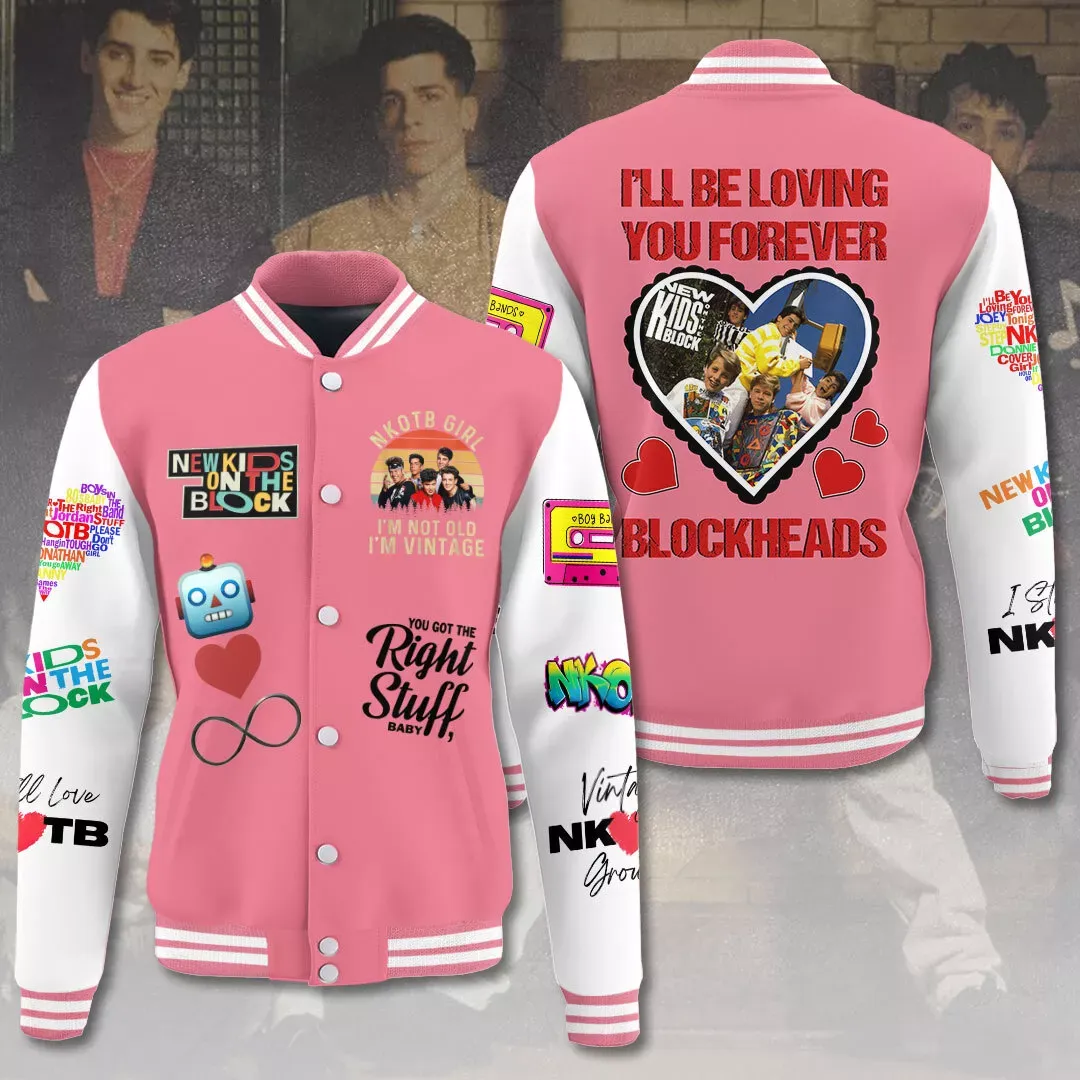 Nk On The Block Happy Valentine Music Baseball Jacket For Fan