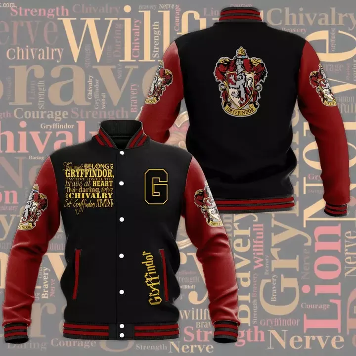 Harry Potter House Baseball Jacket Special Gift For Men Women
