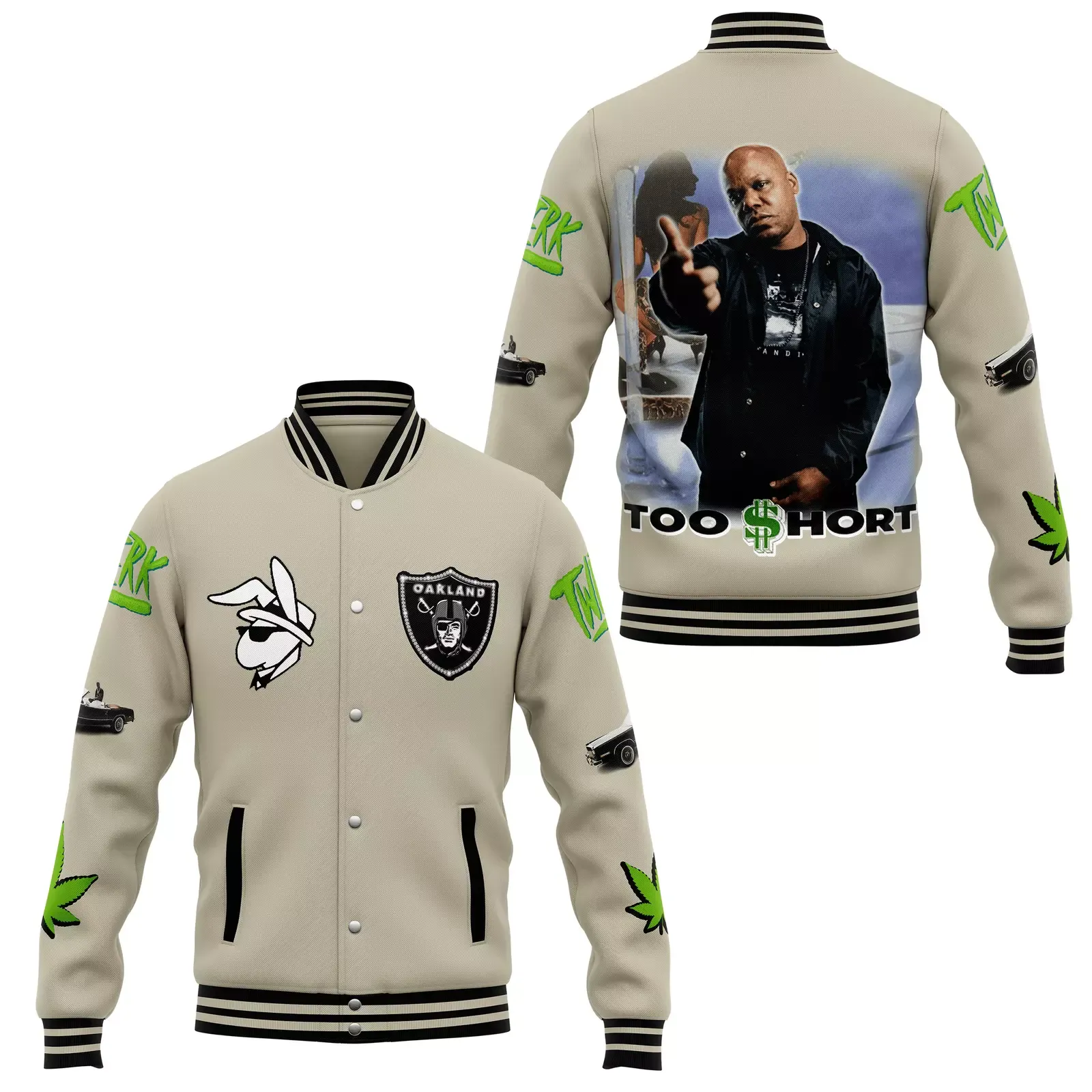 Too Short Baseball Jacket For Fan