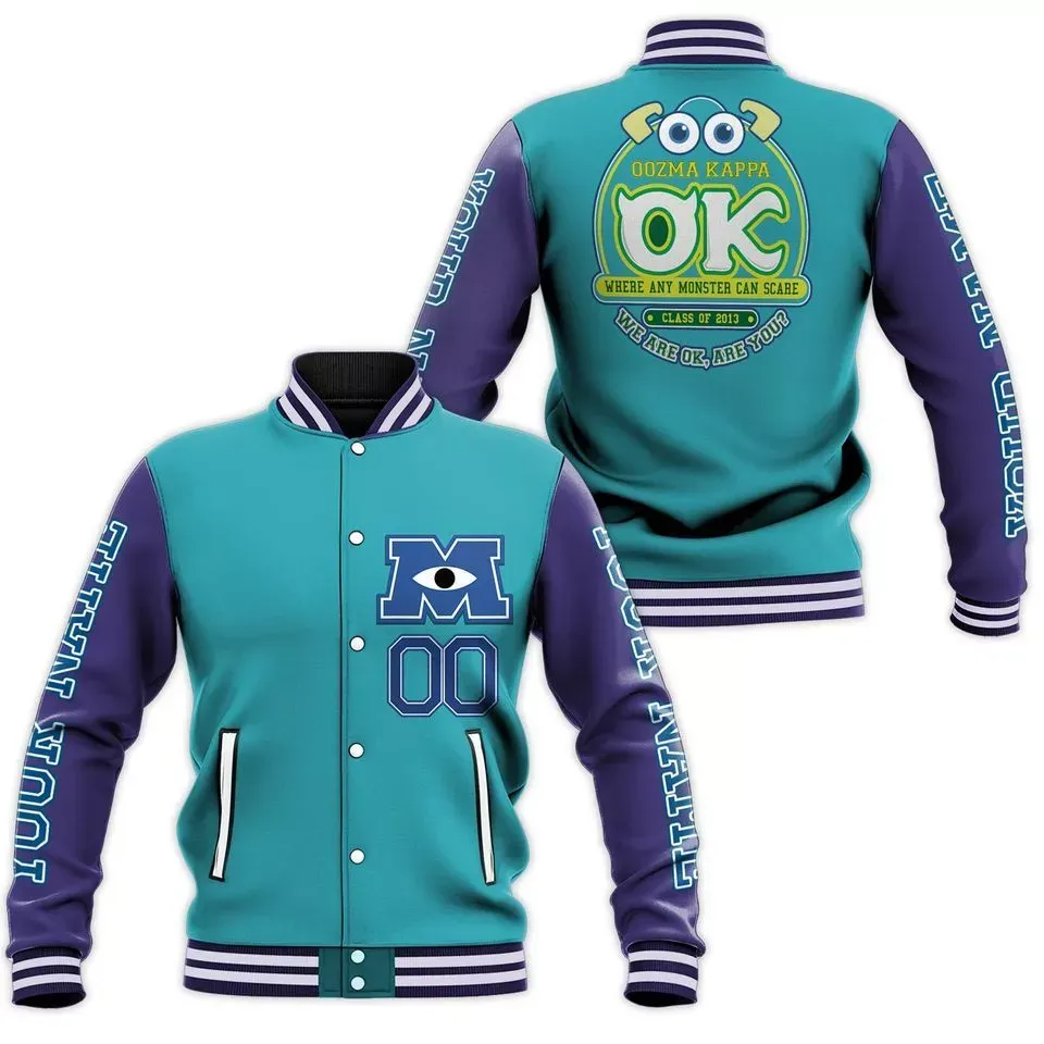 Customized Monster University Sulley Baseball Jacket