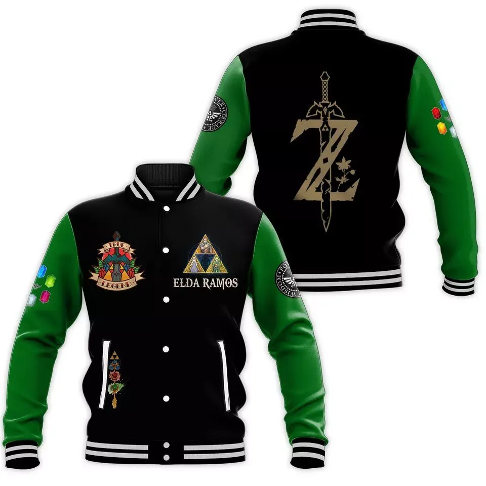 Christmas Zelda Baseball Jacket