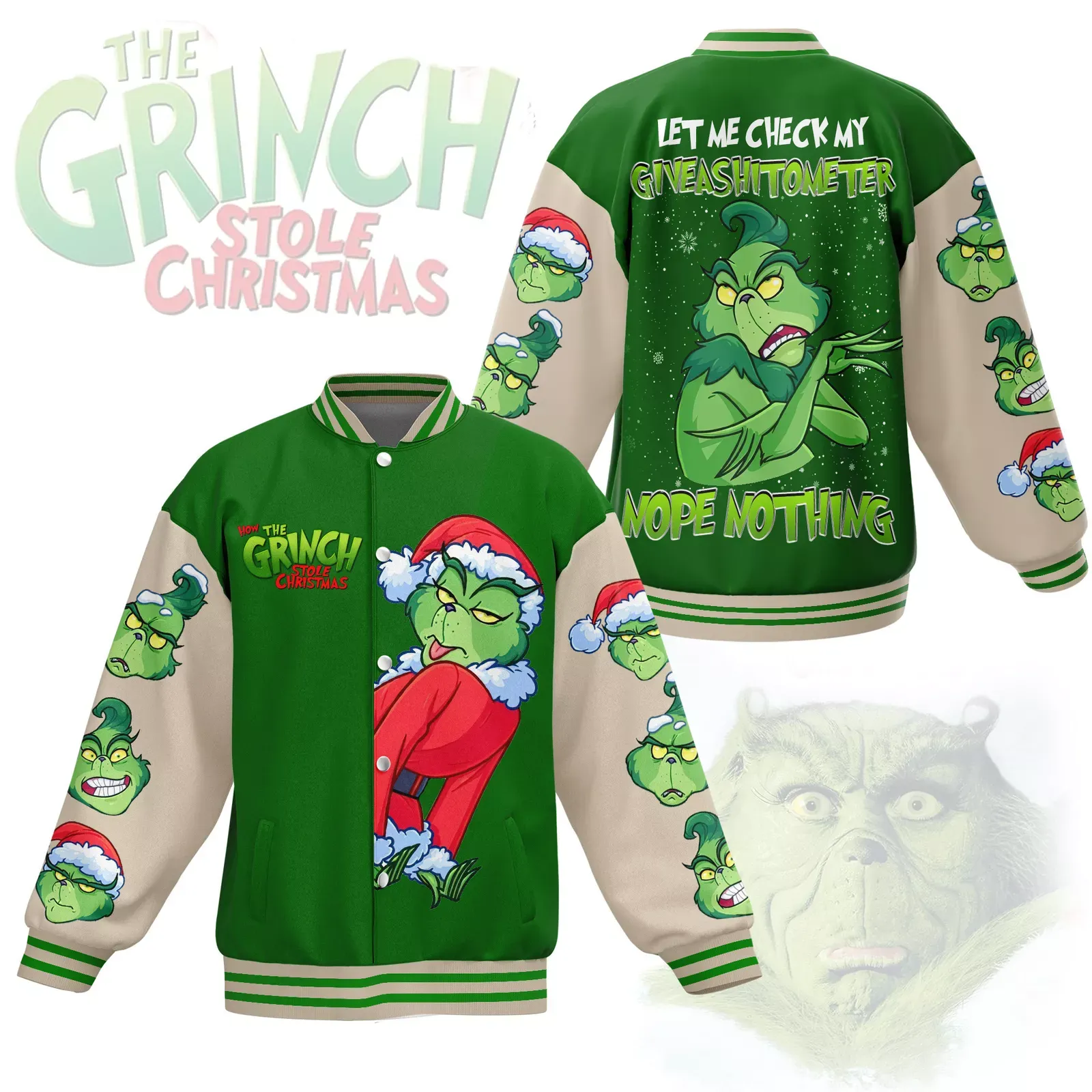 The Grin Baseball Jacket For Fan