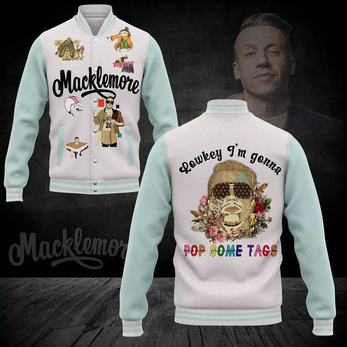 Macklemore Baseball Jacket For Fan