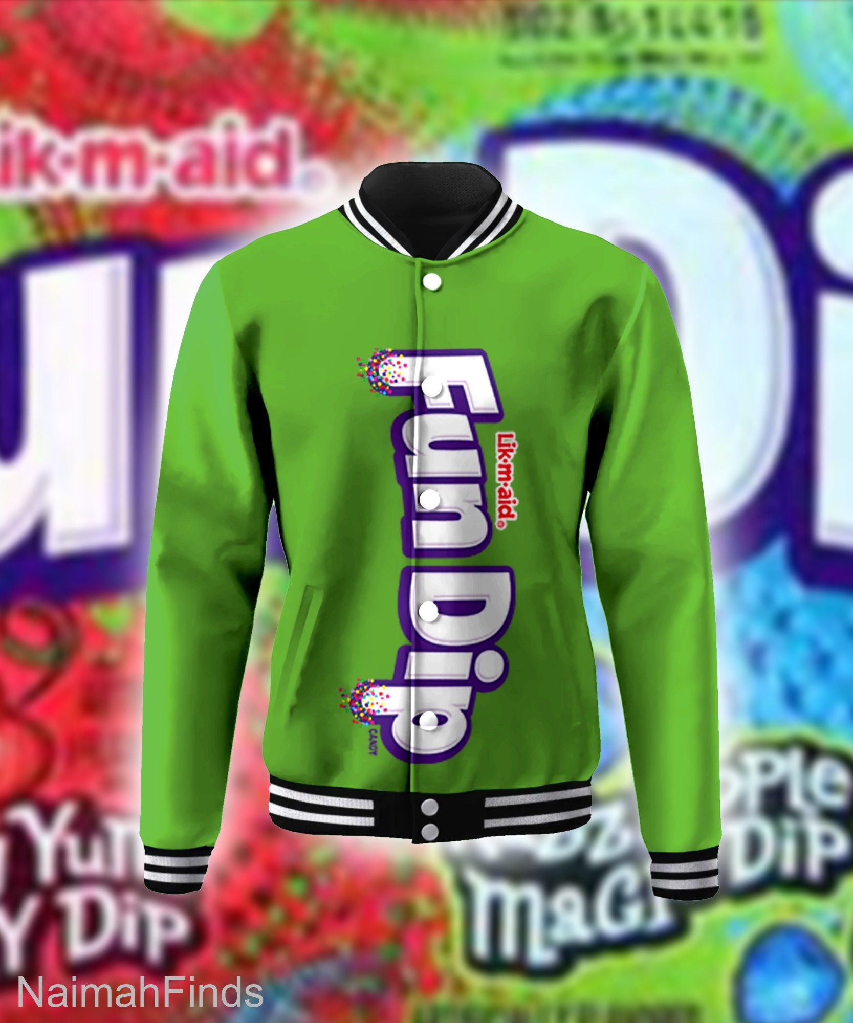 Candy Stick Fun Dip Group Halloween Baseball Jacket Candy Group Costumes