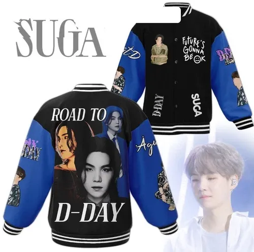 Bts Suga Road To D Day Futures Gonna Be Ok Baseball Jacket