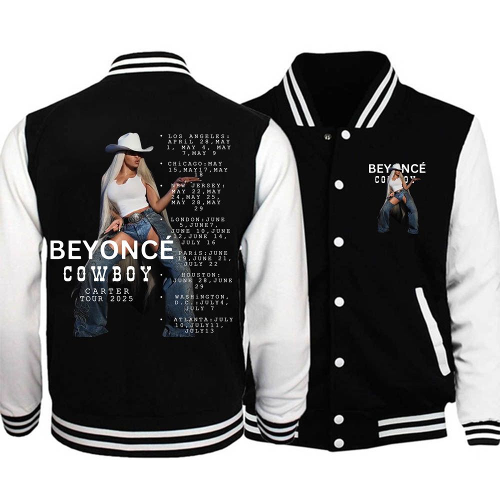 Cowboy Carter Act Album Beyonce 2025 Tour Baseball Jacket