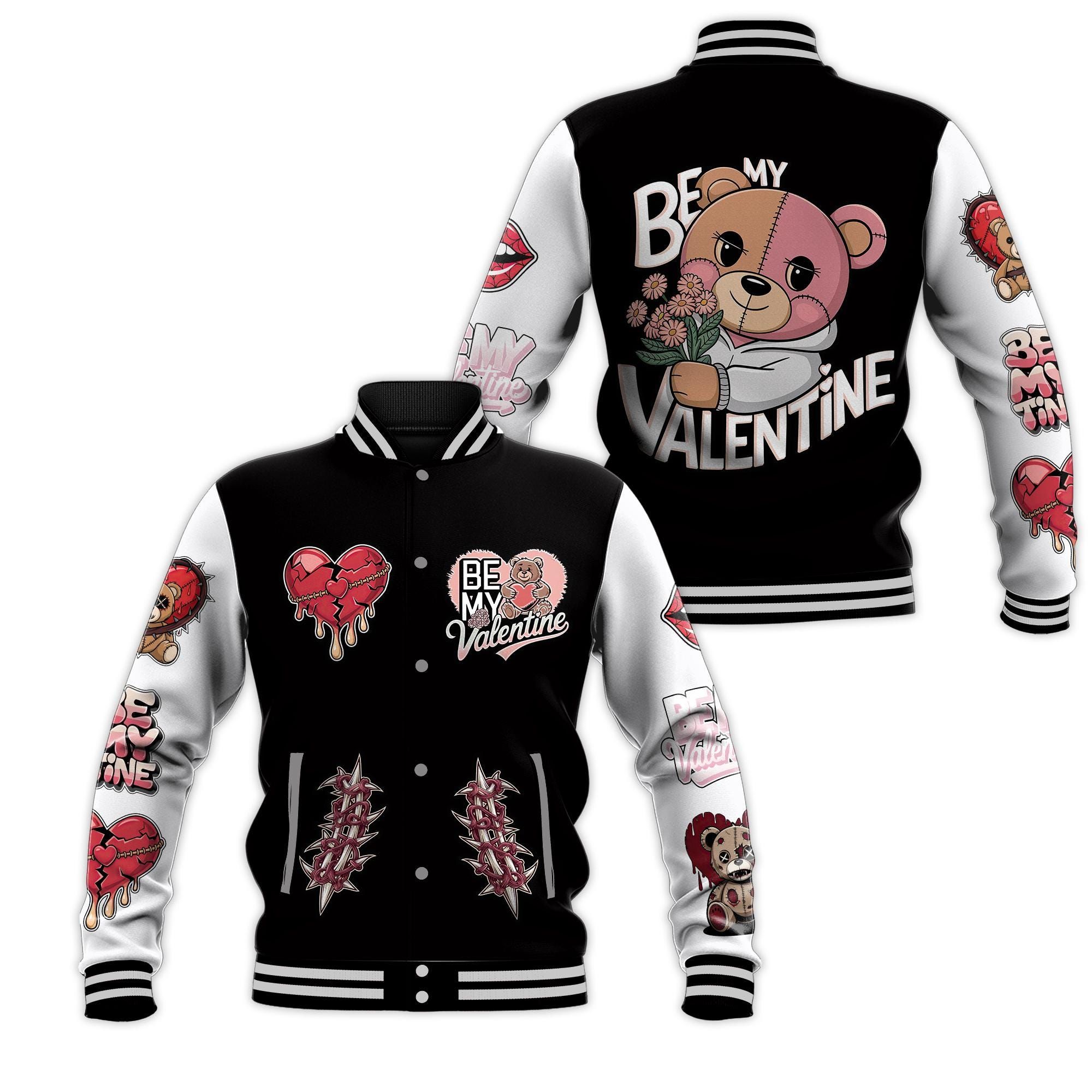 Valentine False Romance Hugz All Over Print Baseball Jacket