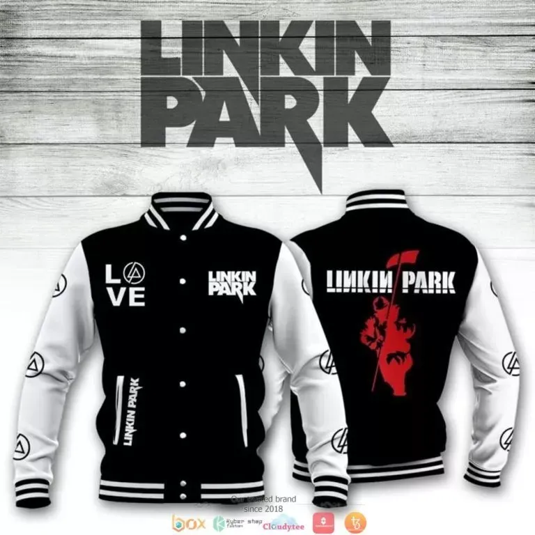 Linkin Park Baseball Jacket Collar Varsity Cut For Men Women