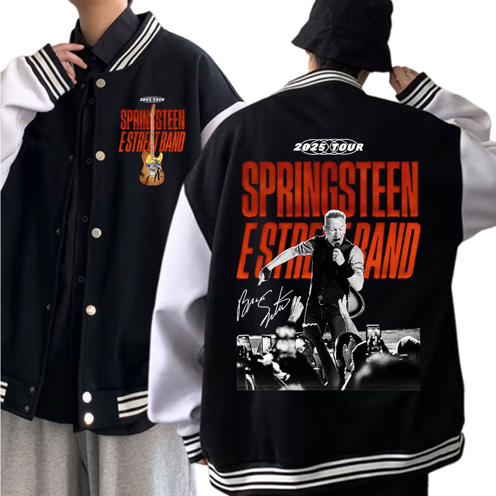 Bruce Springsteen And E Street 2025 Tour Relaxed Fit Baseball Jacket