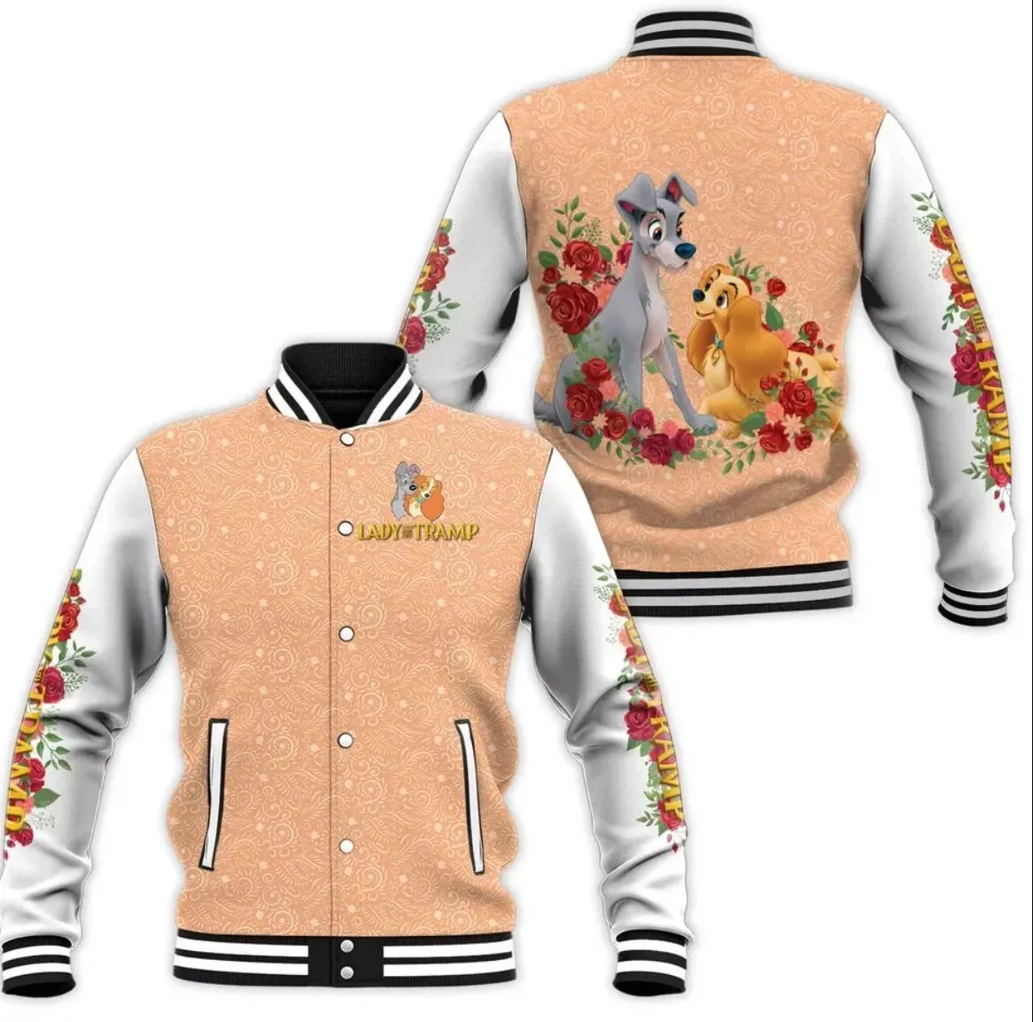 Lady And The Trampp Baseball Jacket
