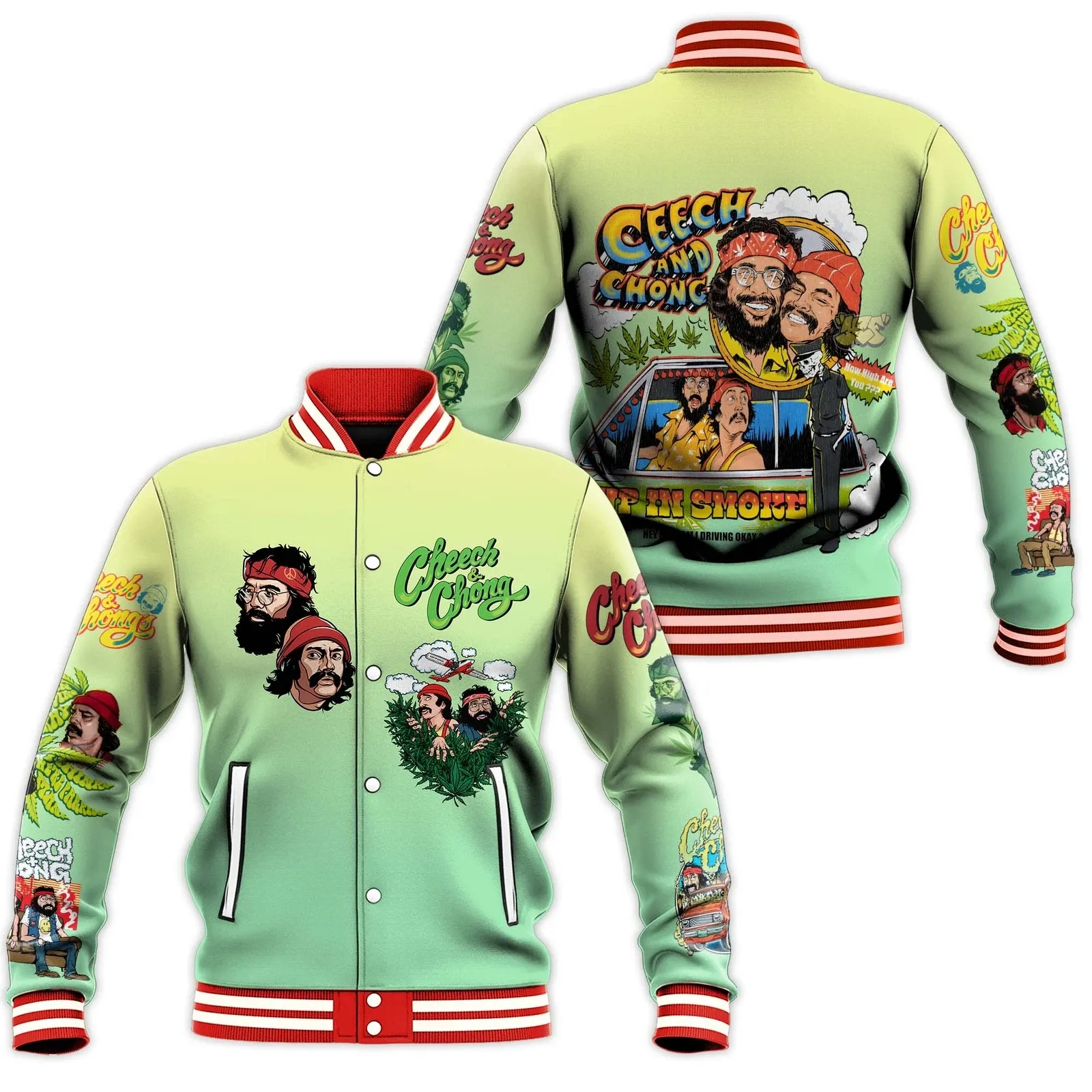 Cheech & Chong Up In Smoke Baseball Jacket