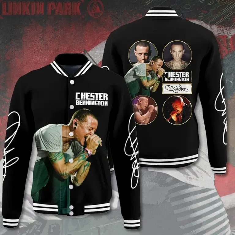 Linkin Park X Chester Bennington 3D Baseball Jacket Gift For Men And Women