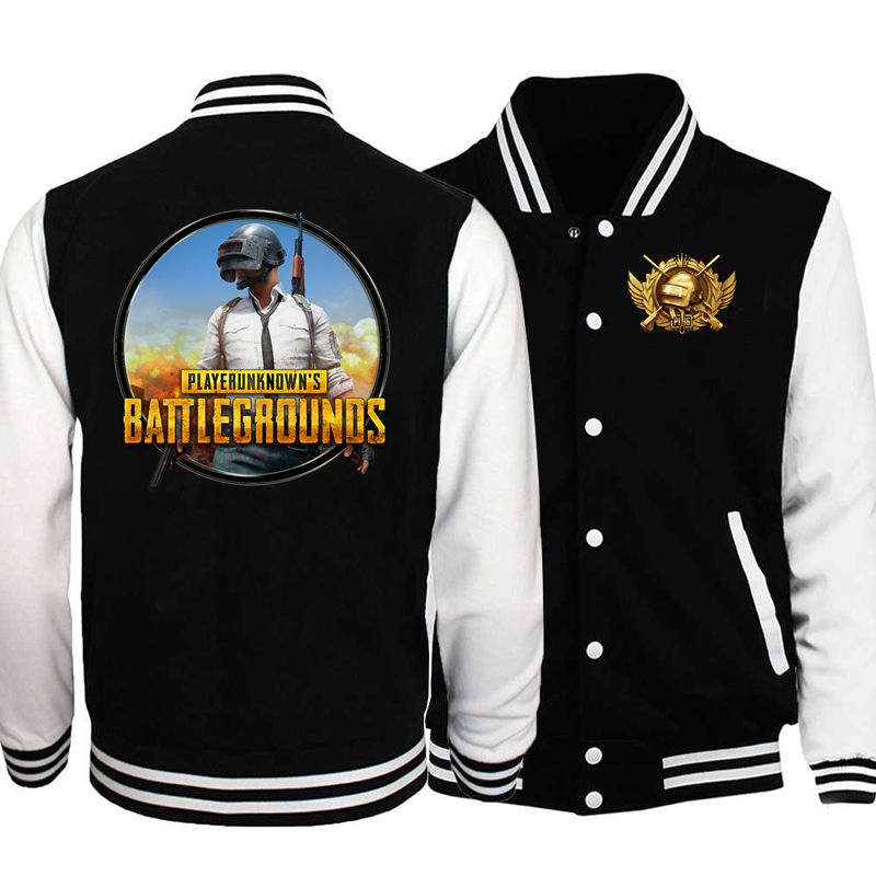 Pubg Baseball Jacket Print Playerunknown's Battlegrounds Baseball Jackets