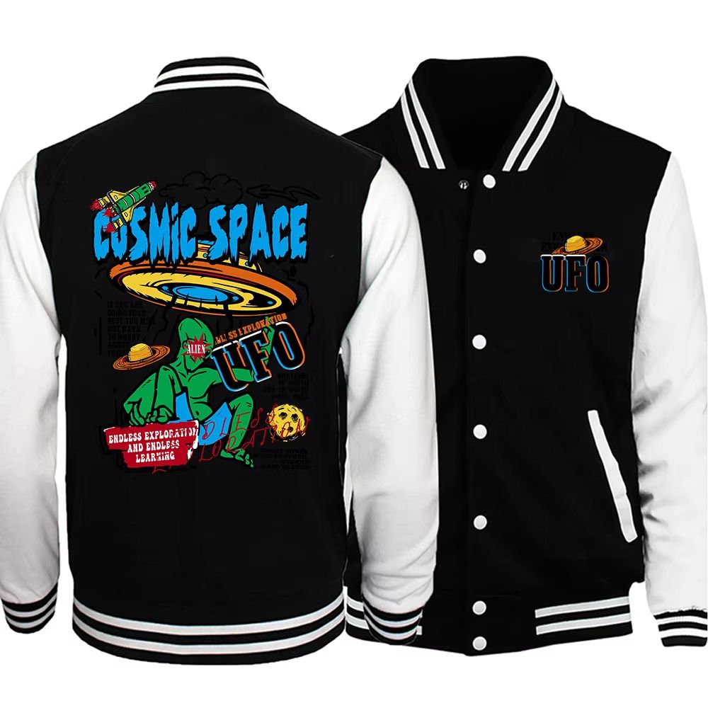 Cosmic Space Ufo Aliens Baseball Jacket Special Gift For Men Women