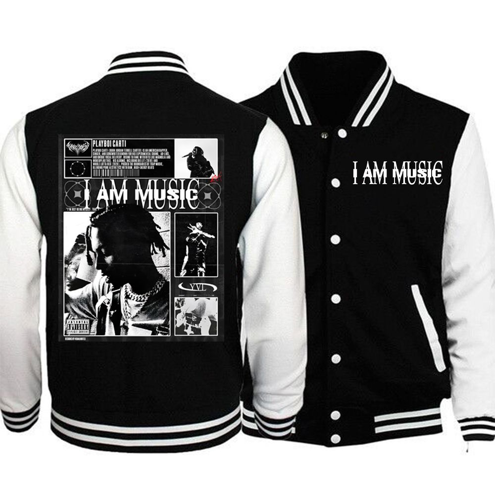 I Am Music Playboi Carti 2025 Baseball Jacket
