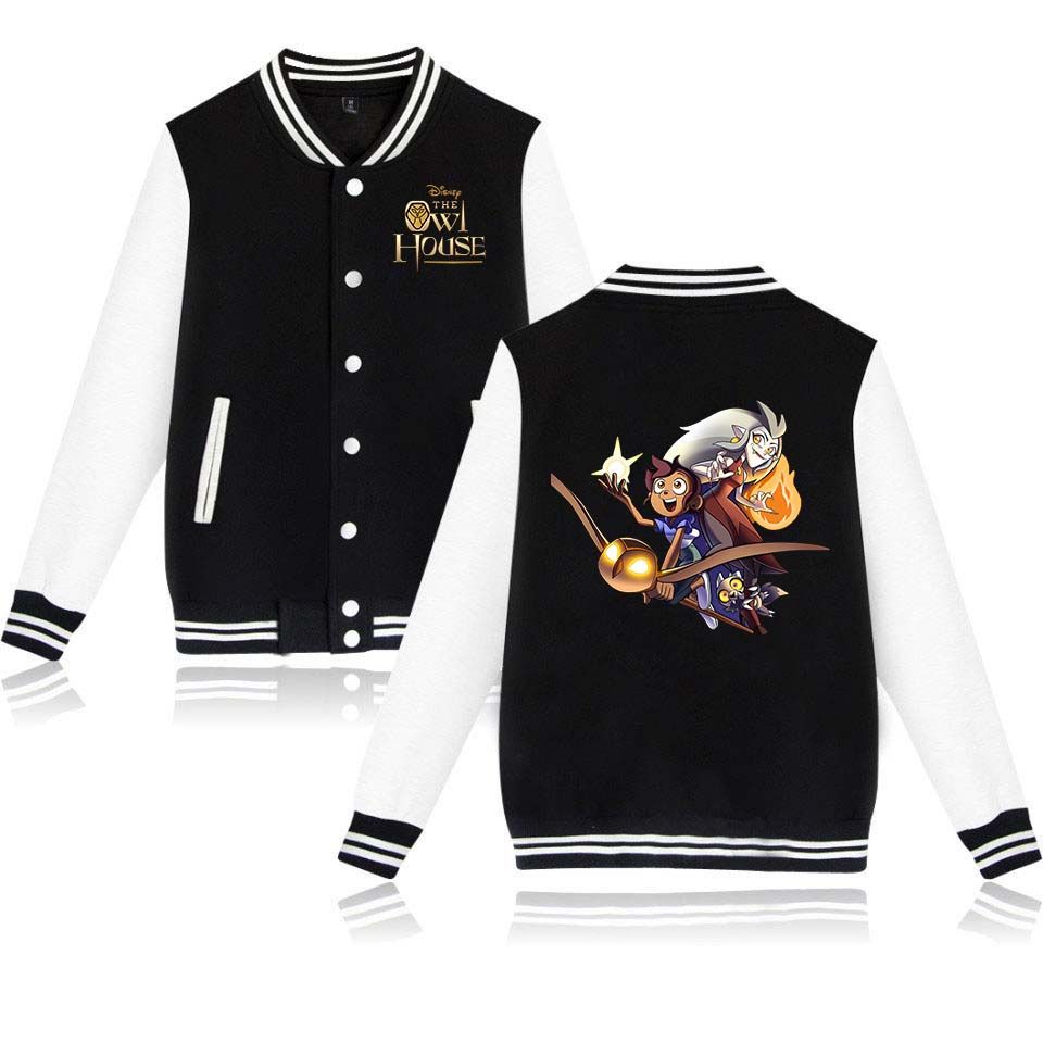 The Owl House Baseball Jacket Collar Varsity Cut For Men Women