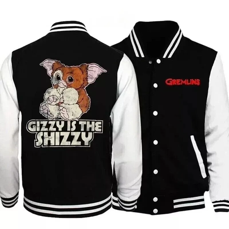 Gizmo Pattern Printed Baseball Jacket Special Gift For Men Women