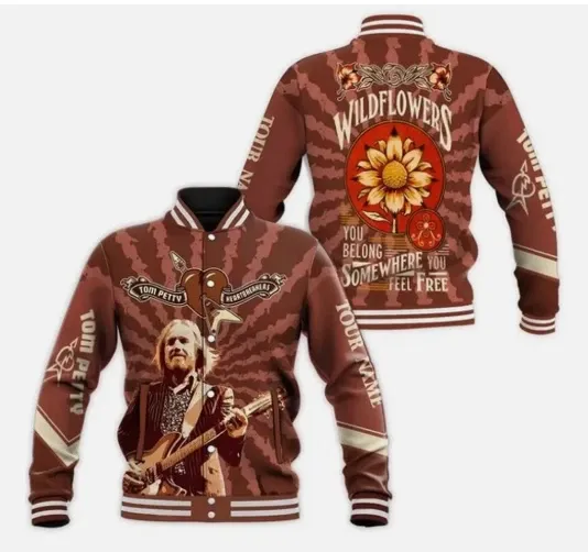 Tom Petty Wildflowers Baseball Jacket Special Gift For Men Women
