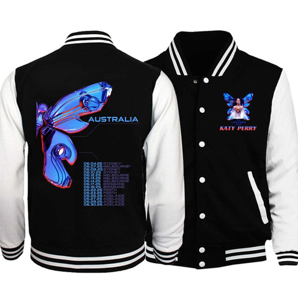 Katy Perry Lifetimes 143 Merch Baseball Jacket Hoodie Fan Gift