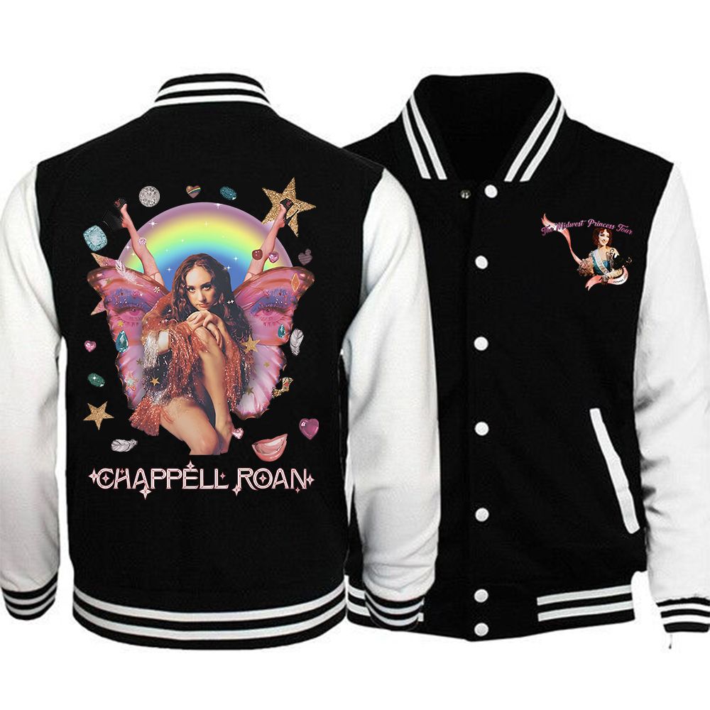 Chappell Roan Pink Pony Club Baseball Jacket