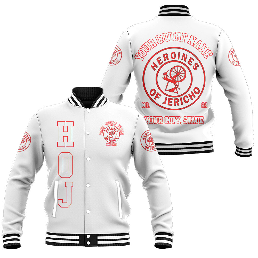 Customized Heroines Of Jericho Baseball Jackets Red White Basic Style