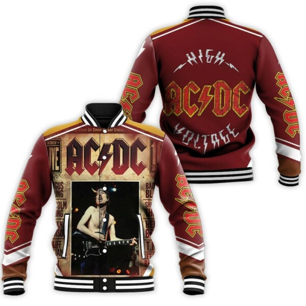 Acdc Music Band Acdc No Bull Gift Lover Baseball Jacket
