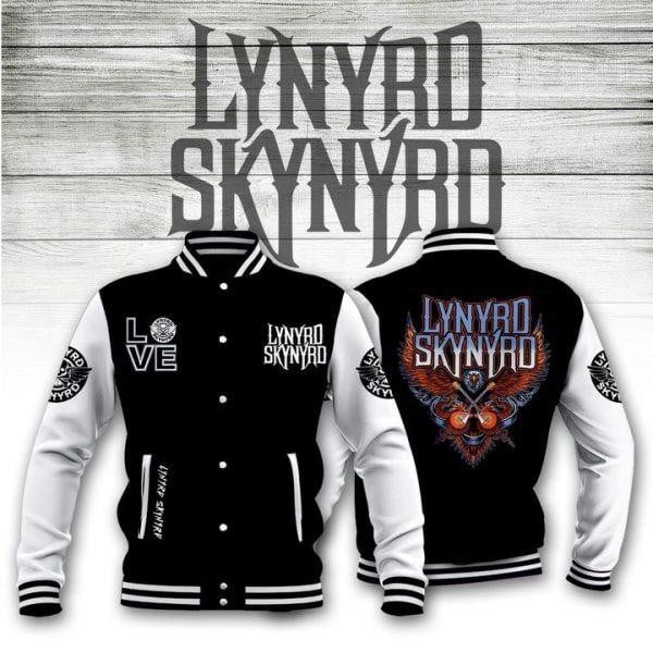 Lynyrd Skynyrd Music Band Love Lynyrd Skynyrd Logo Baseball Jacket