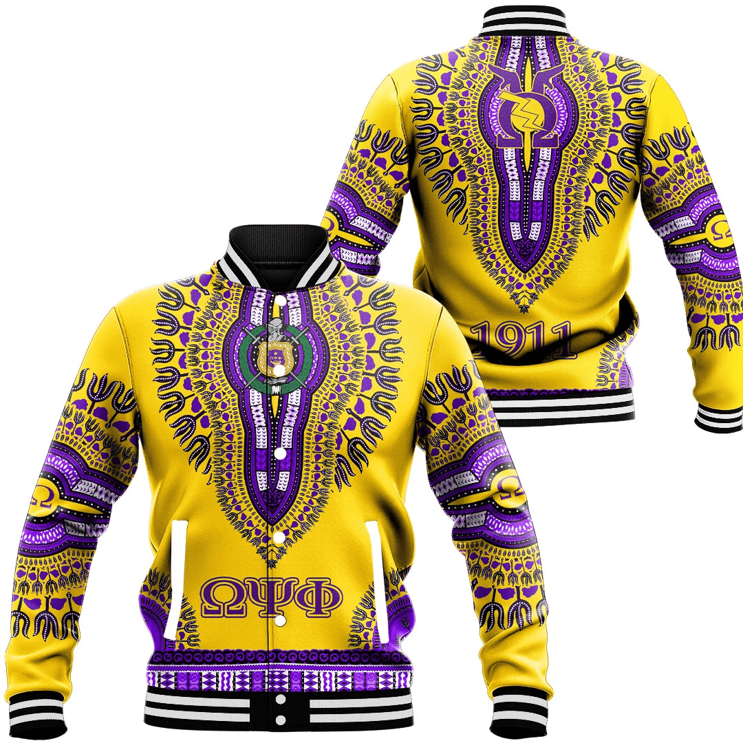 Omega Psi Phi Dashiki Baseball Jacket Special Gift For Men Womens