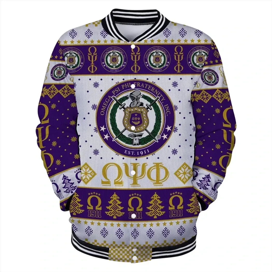 Lux Omega Psi Phi Since 1911 Baseball Jacket