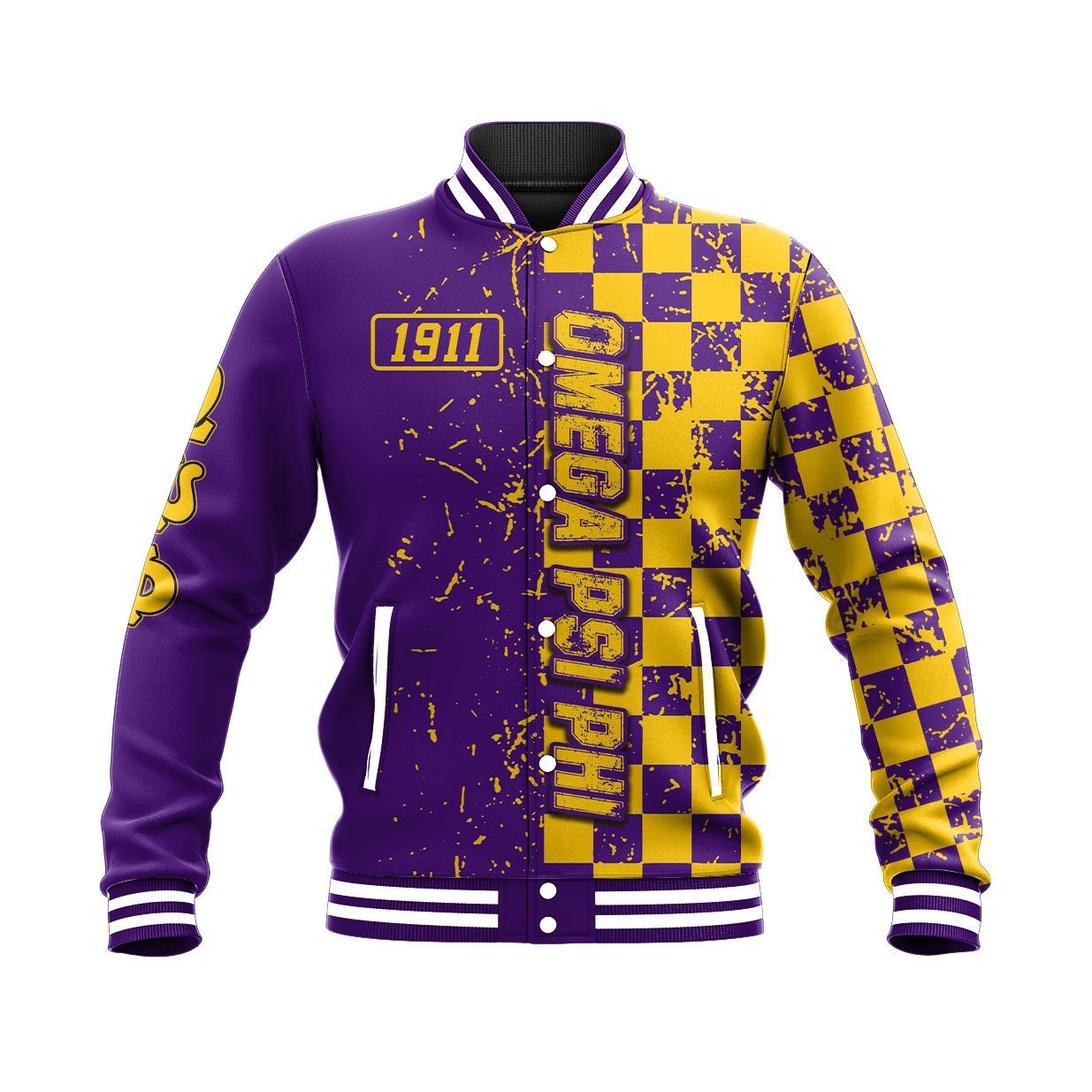 Omega Psi Phi Caro Style Baseball Jackets