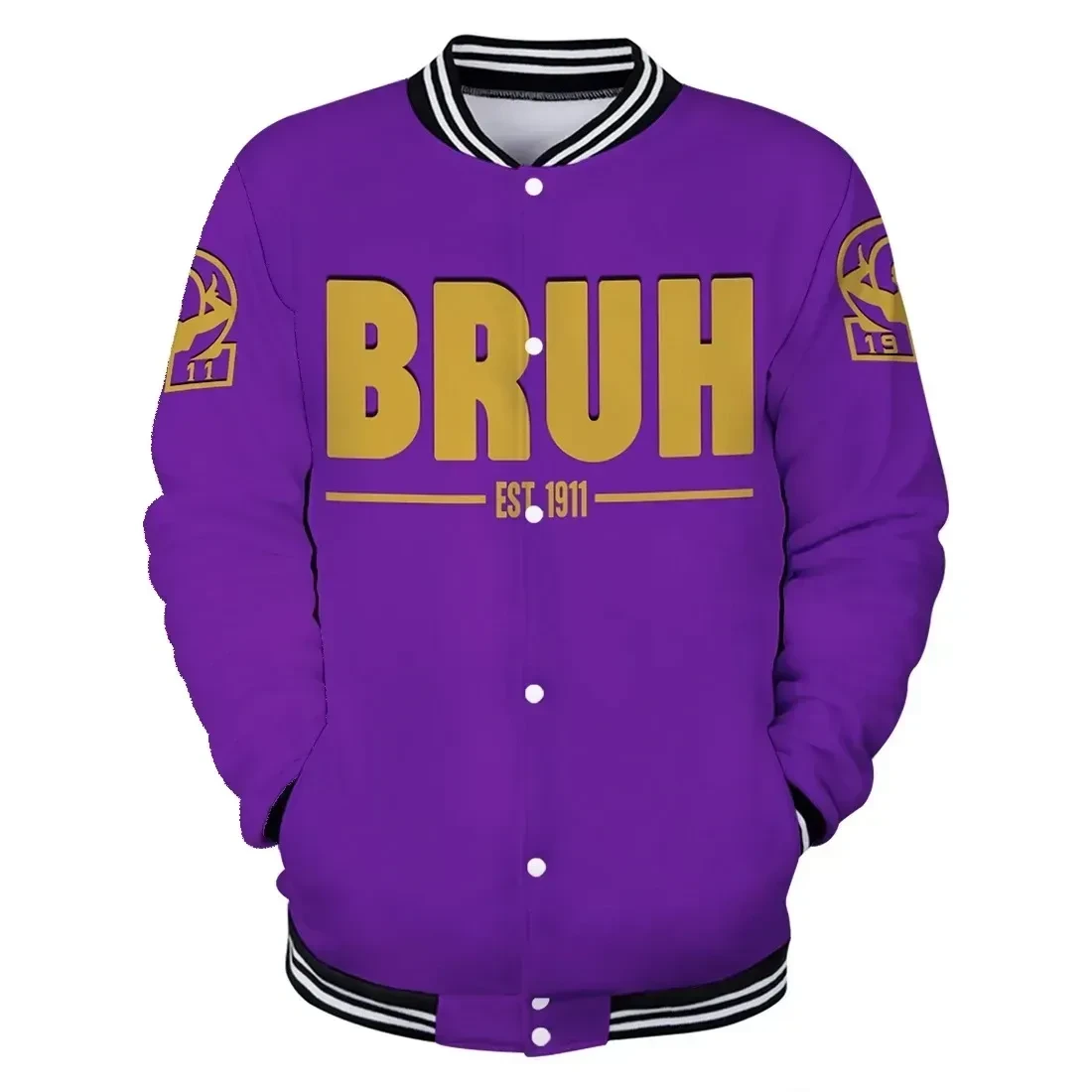 Omega Psi Phi Bruhzz Baseball Jacket Special Gift For Men Women