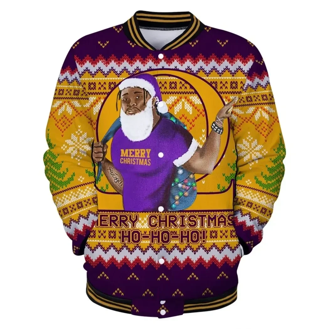 Lux Man Omega Psi Phi Christmas Baseball Jacket