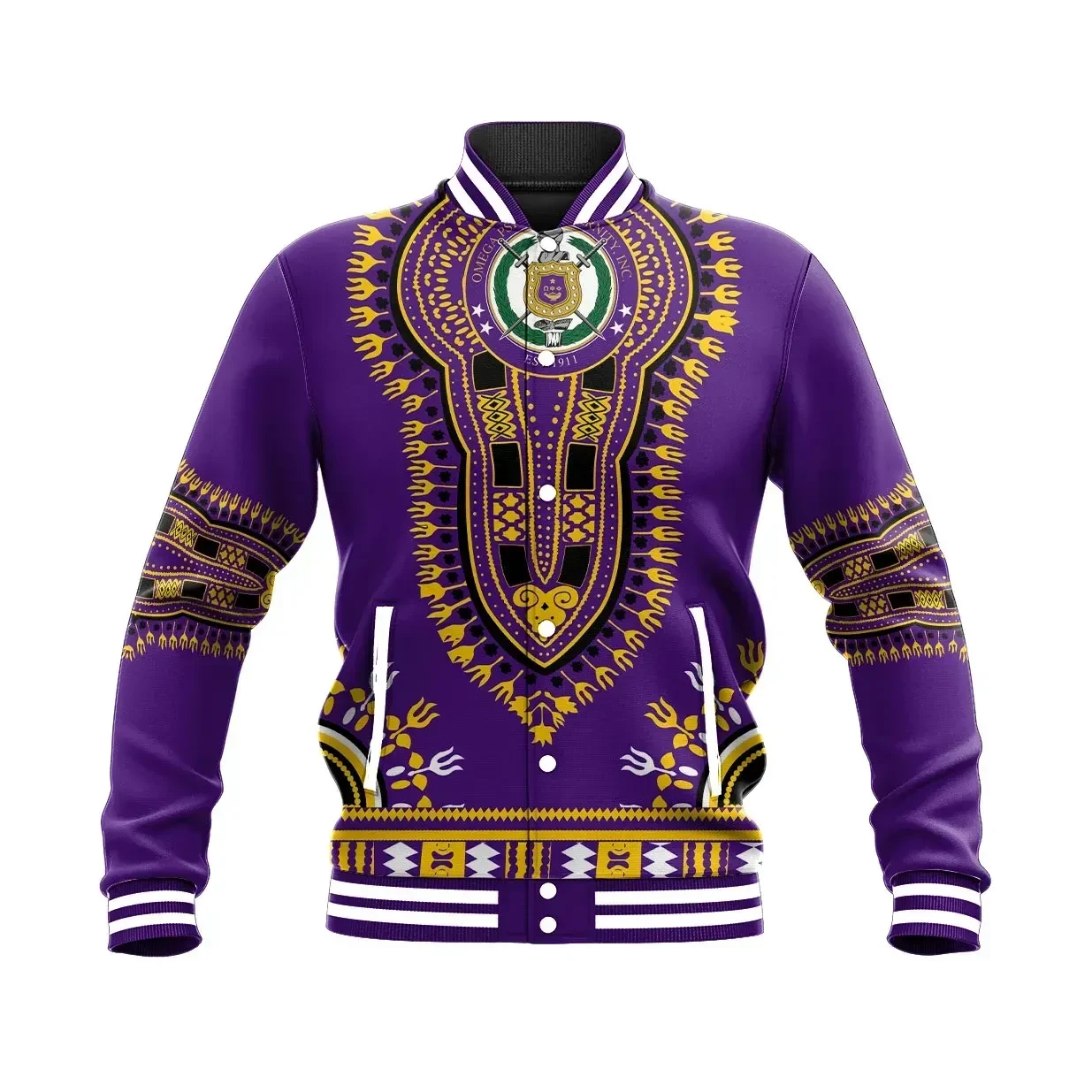 Omega Psi Phi Dashiki Baseball Jacket Special Gift For Men Women