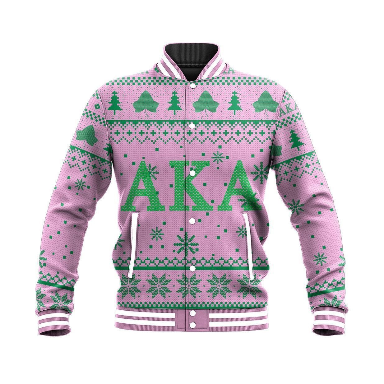 Gette Jacket Christmas Aka Sorority Baseball Jacket