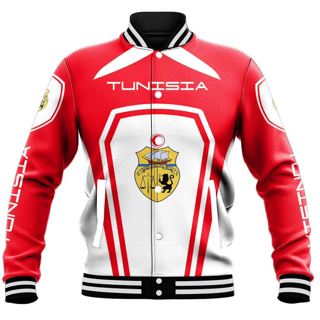 Tunisia Formula One Style Baseball Jacket