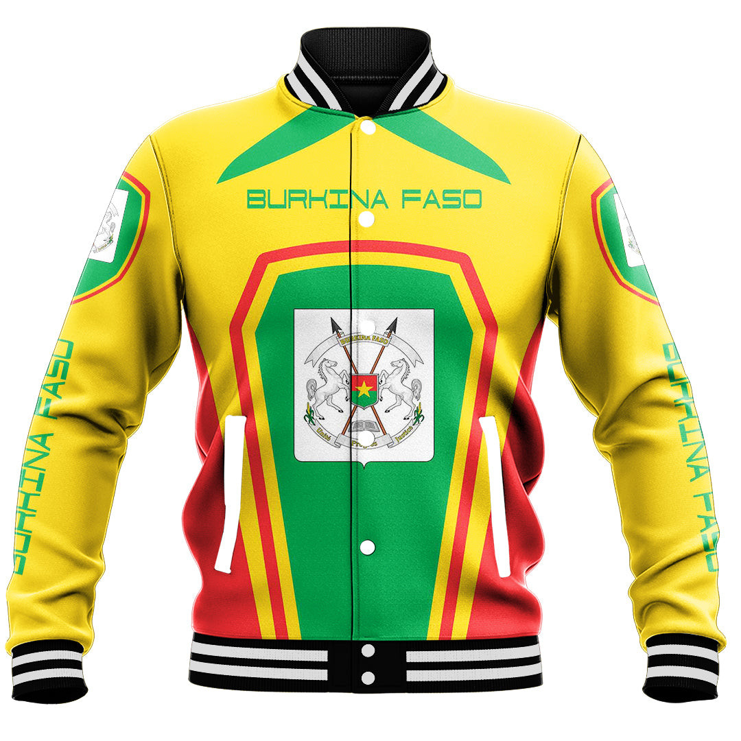 Burkina Faso Formula One Style Baseball Jacket