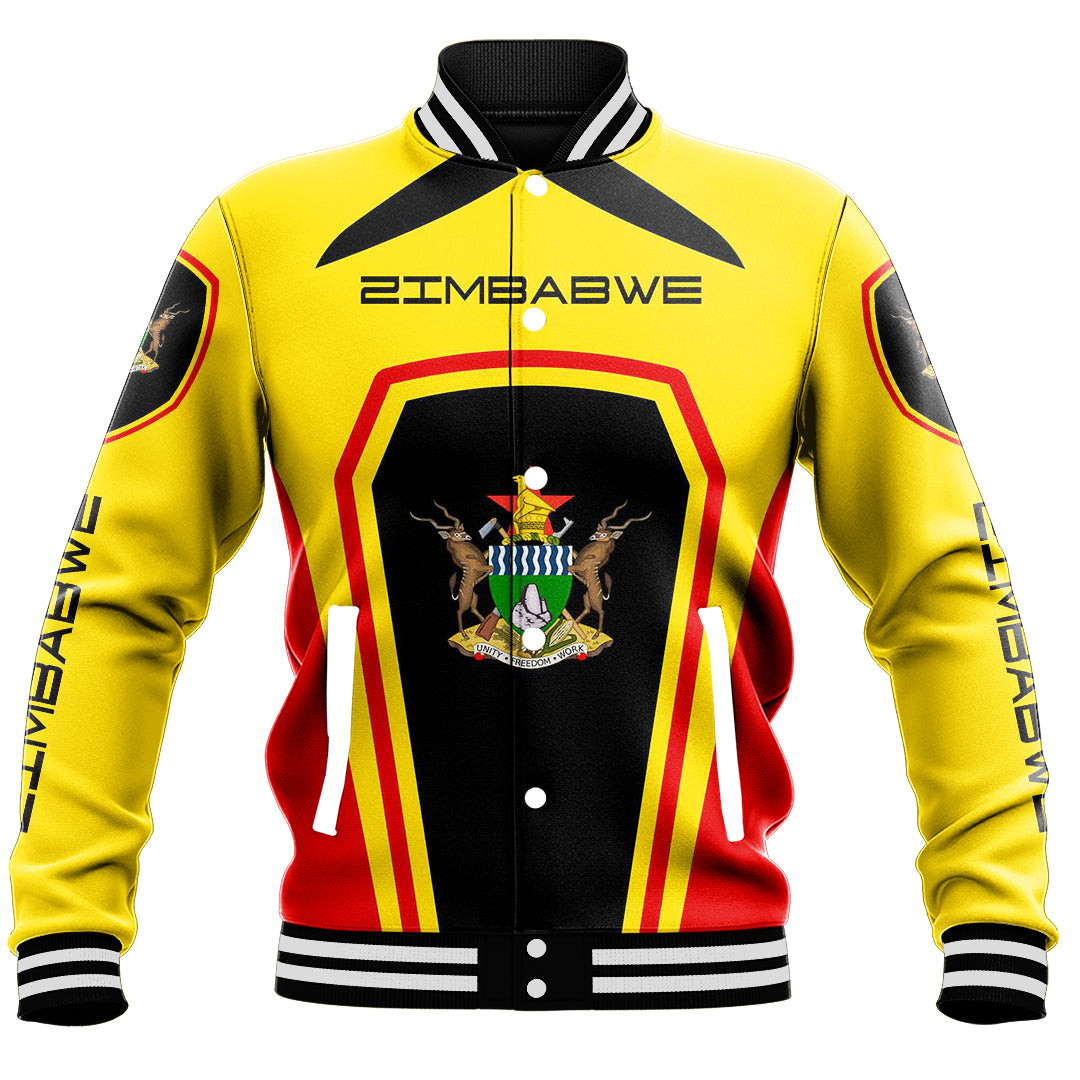 Zimbabwe Formula One Style Baseball Jacket