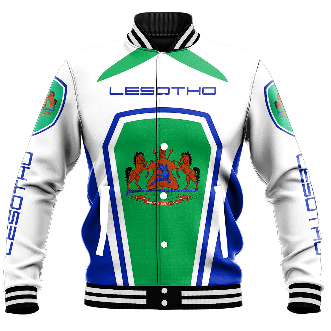 Lesotho Formula One Style Baseball Jacket