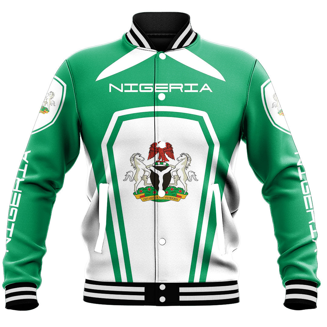 Nigeria Formula One Style Baseball Jacket