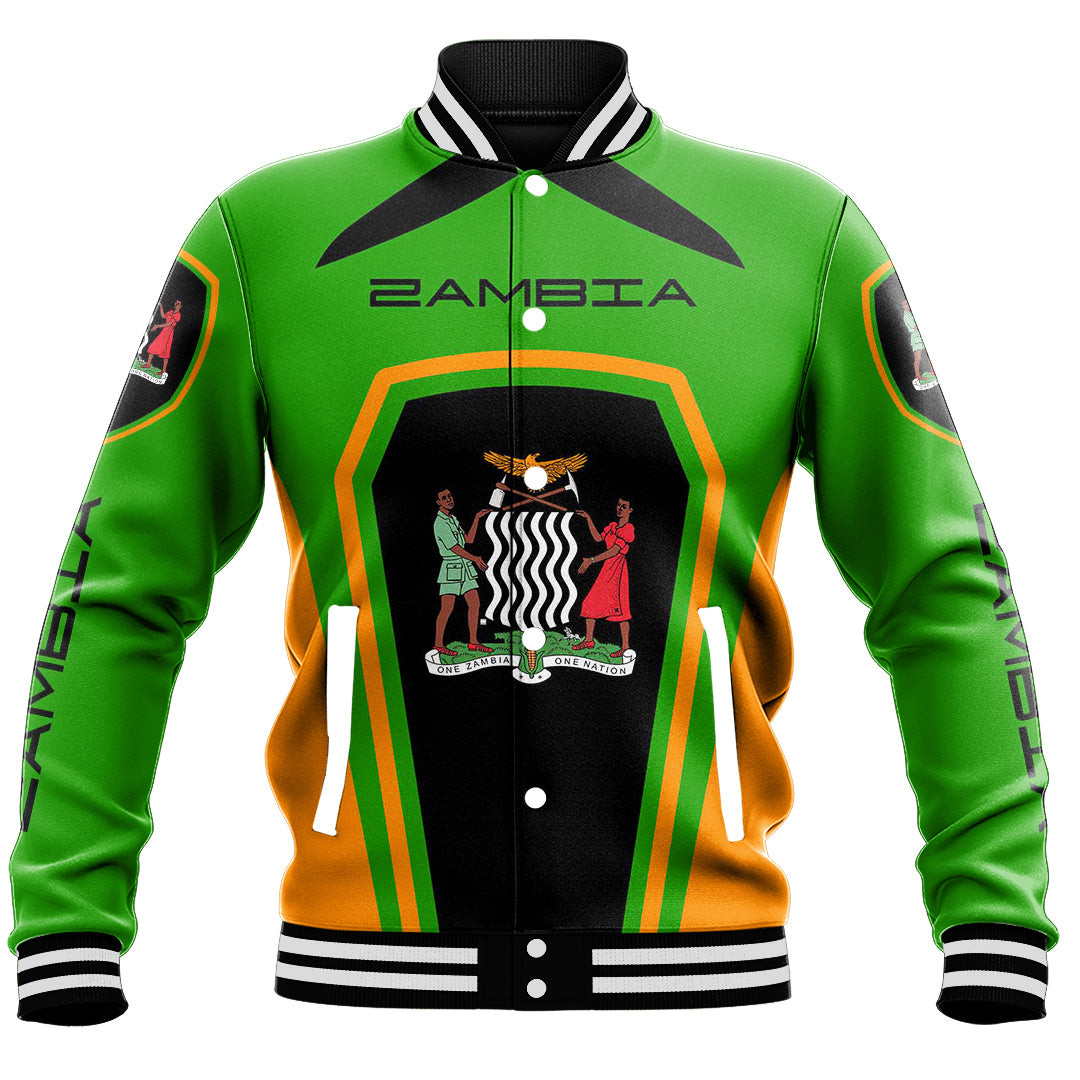Zambia Formula One Style Baseball Jacket