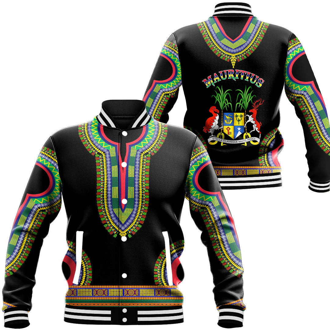 Mauritius Baseball Jackets Button For Men Women