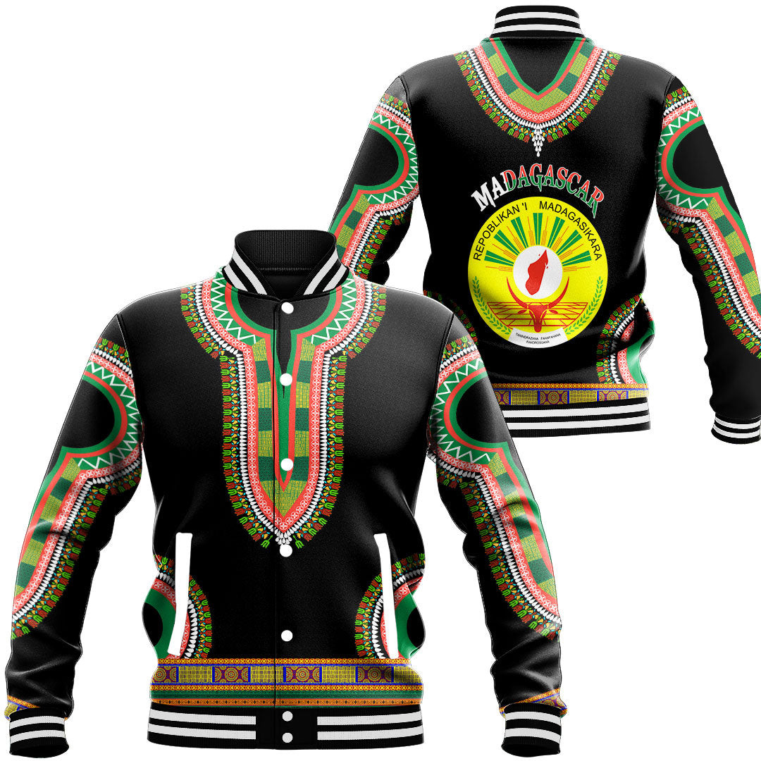 Madagascar Baseball Jackets Button For Men Women
