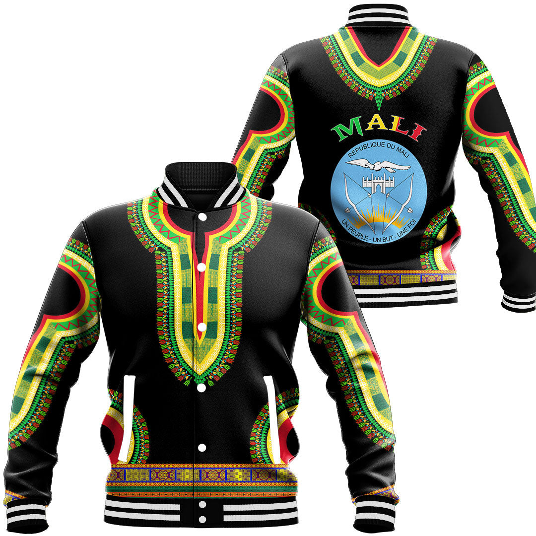 Mali Baseball Jackets Button For Men Women