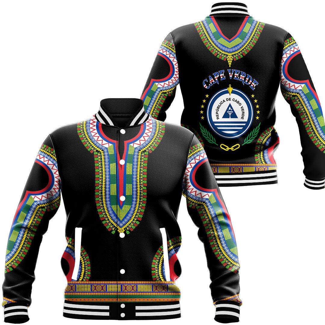Cape Verde Baseball Jackets Button For Men Women
