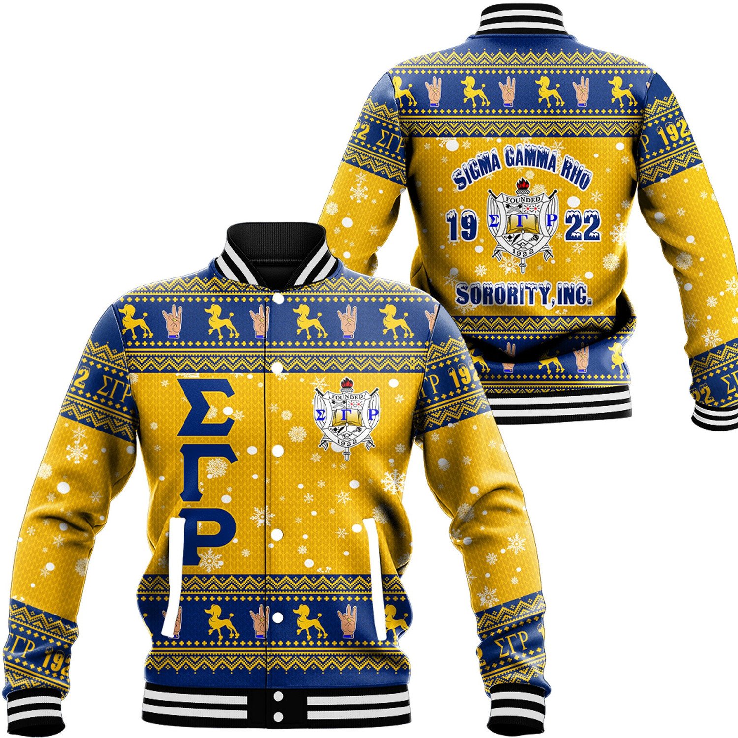 Sigma Gamma Rho Christmas Baseball Jackets
