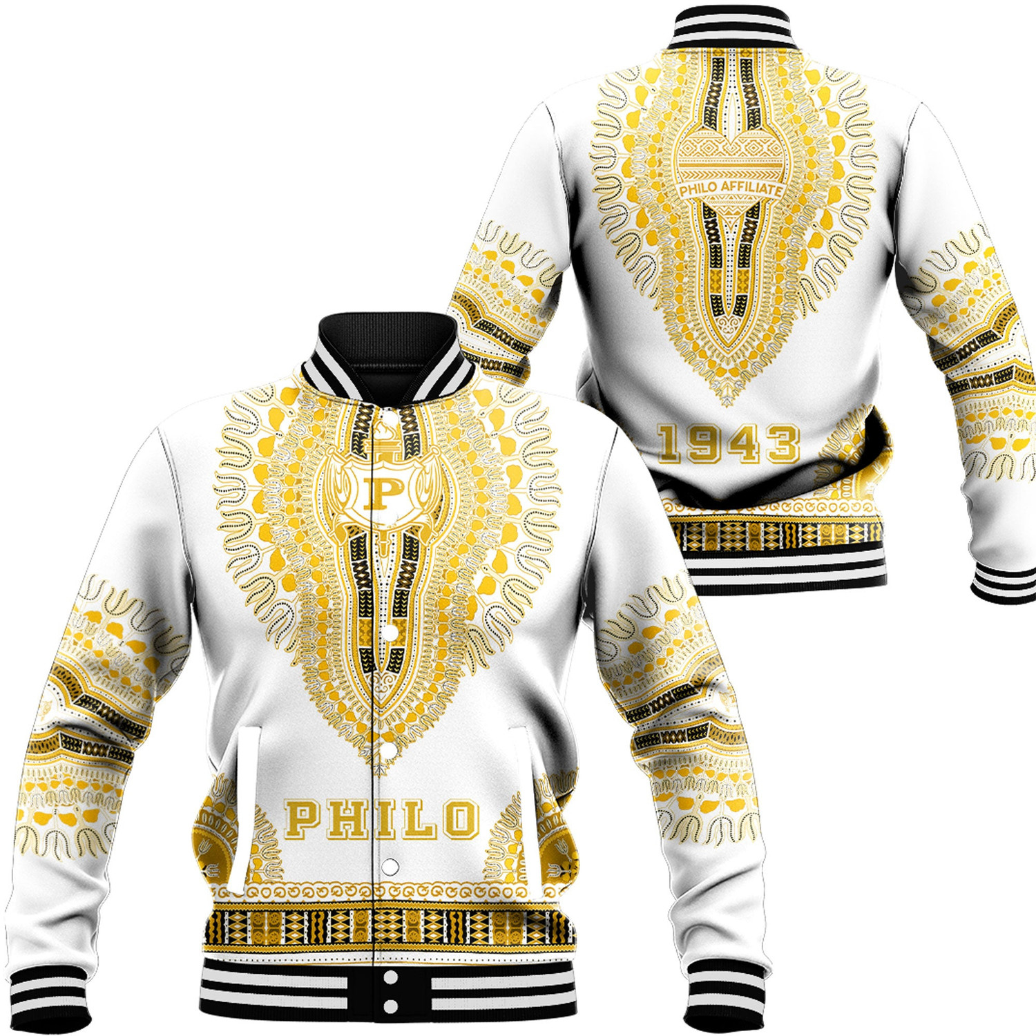 Philo Affiliates Dashiki Baseball Jackets